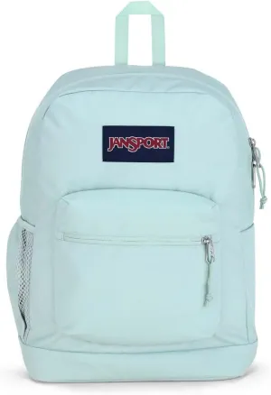 JanSport Cross Town Plus Backpack - Large Main Compartment, Side Water Bottle Pocket, 15-Inch Padded Laptop Sleeve - Fresh Mint