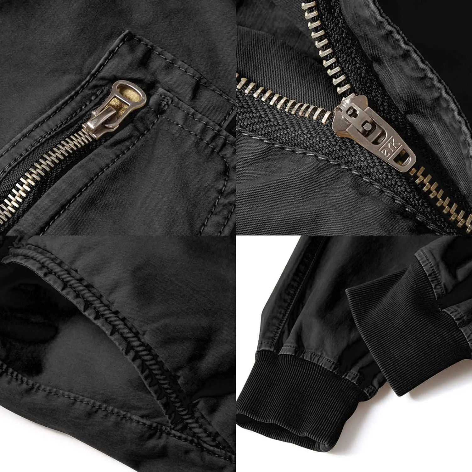 Jogger Cargo Pants Men Elastic Waist Work Pants Casual Plain Tapered Trousers Outdoor Sports Pants with Button Pocket