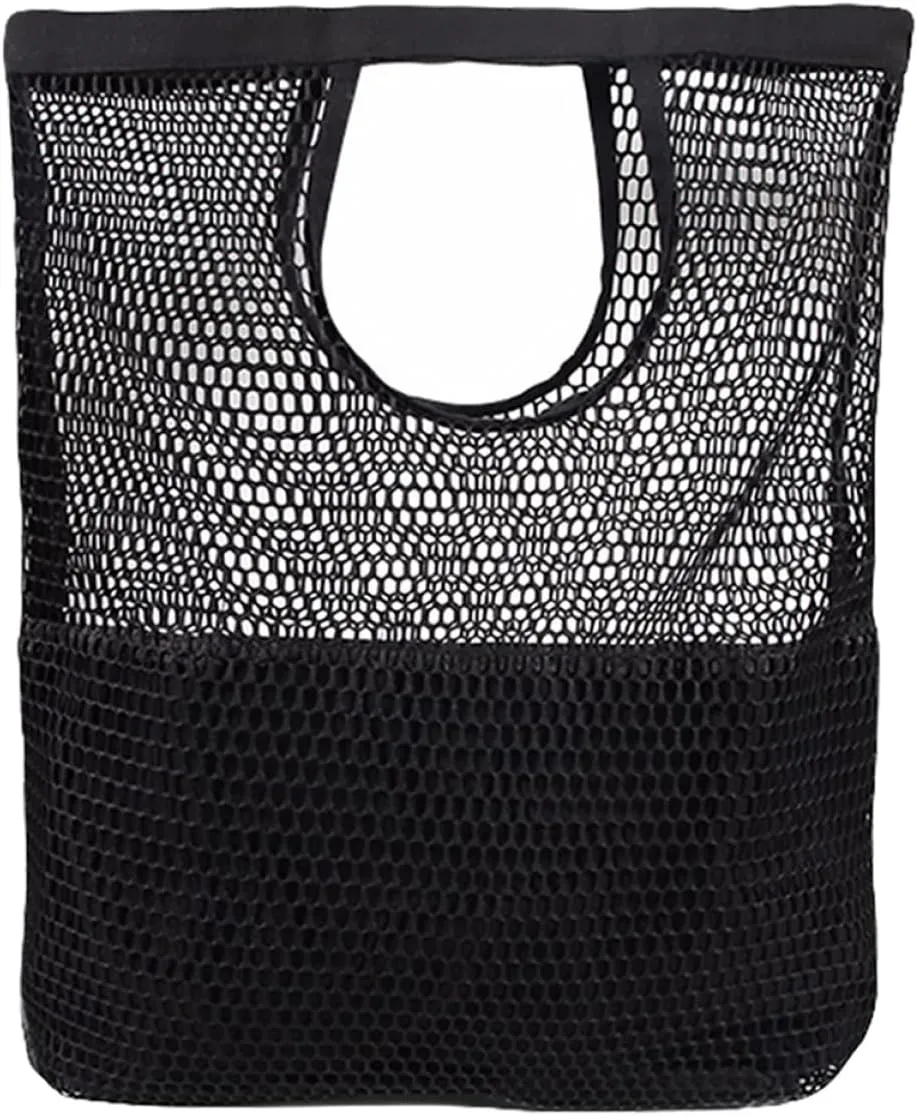 KESYOO Oversized Mesh Beach Bag Cruise Tote Foldable Storage Shopping Bag Mesh Design