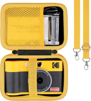 khanka Hard Travel Case Replacement for KODAK Mini Shot 2 ERA/KODAK Mini 2 ERA/Mini Shot 2 ERA Retro 4PASS 2-in-1 Instant Camera and Photo Printer,Case Only (Yellow), Kk1276