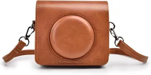 Kodak C300R Case, Protective Leather Case for Kodak Mini Shot 3 Retro, Kodak C300R Camera Case with Charging Interface - Brown