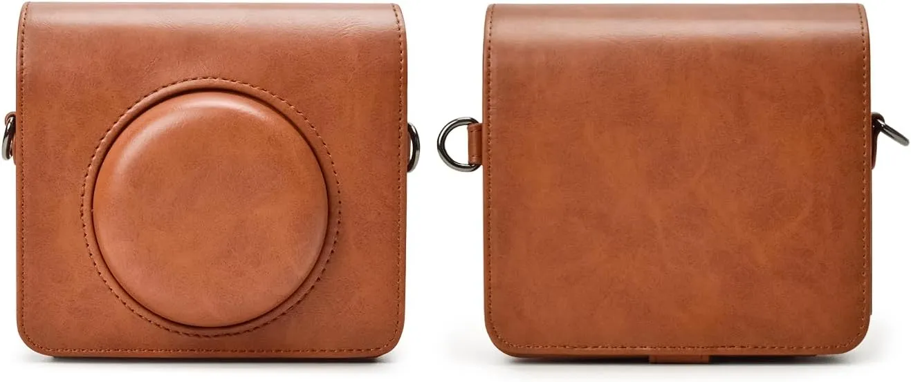 Kodak C300R Case, Protective Leather Case for Kodak Mini Shot 3 Retro, Kodak C300R Camera Case with Charging Interface - Brown