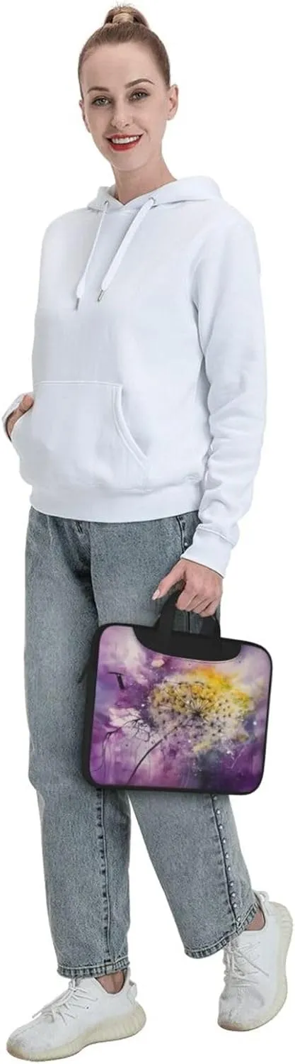 Laptop Bag Fresh Daisy Flowers Laptop Tote Bag Women Men Laptop Sleeve Case Lightweight Computer Bag Briefcase
