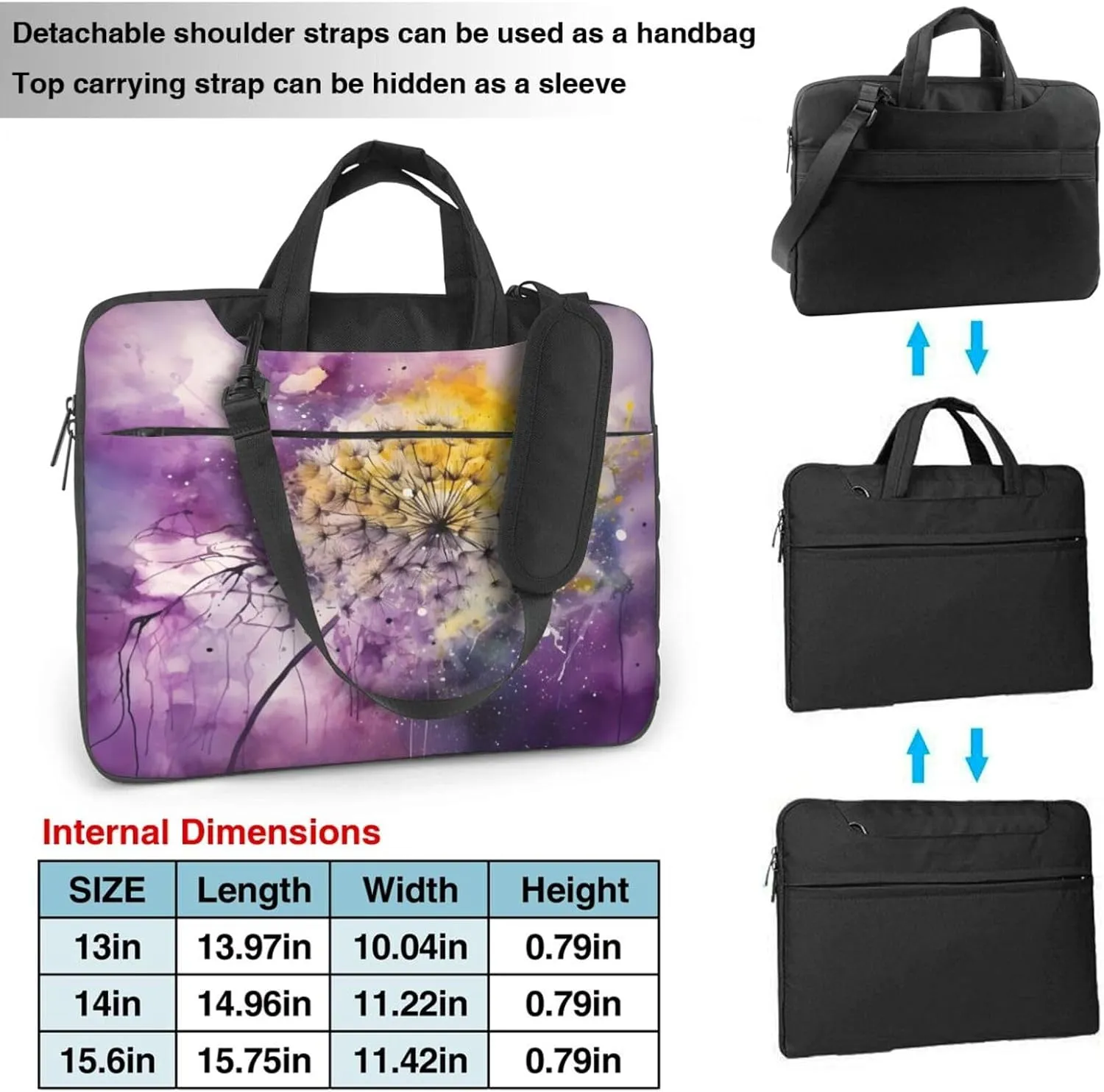 Laptop Bag Fresh Daisy Flowers Laptop Tote Bag Women Men Laptop Sleeve Case Lightweight Computer Bag Briefcase