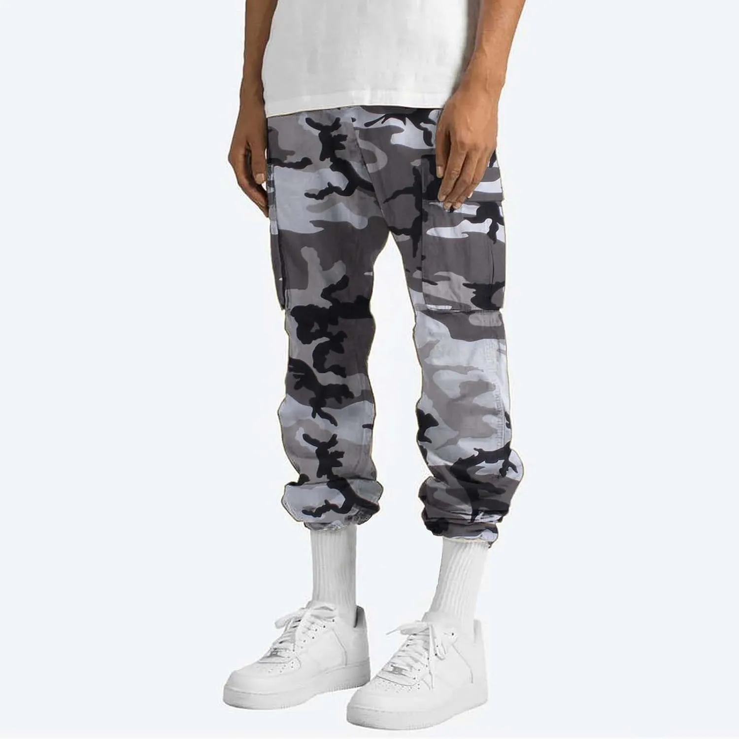 Mens Cargo Pants Slim Fit Men's Wild Cargo Pants Casual Joggers Sweatpants Outdoor Waterproof Hiking Work Pants