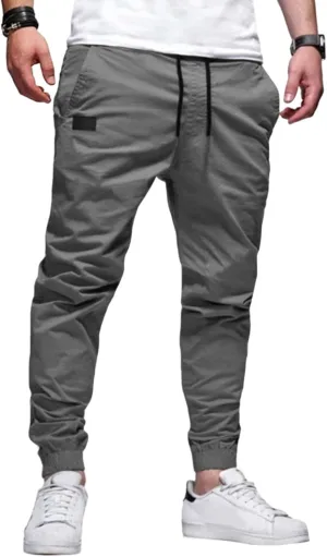 Men's Joggers Sweatpants Slim Fit Jogger Pants Drawstring Gym Running Workout Pant with Pockets