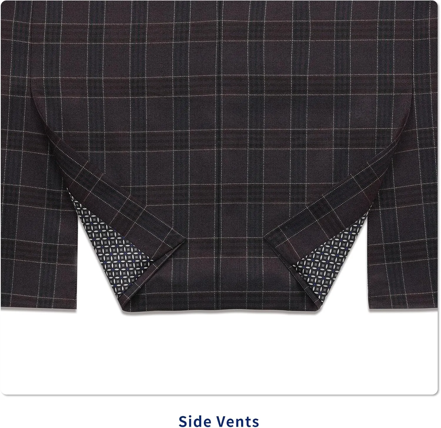 Men's Sport Coat Classic Fit 2 Button Checked Blazer Suit Jacket for Daily Casual Wear