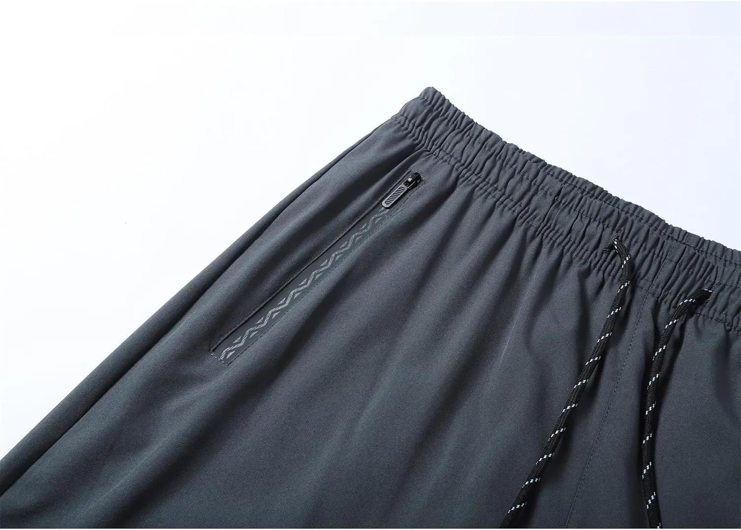 Mens Stretch Active Pants Quick Dry Elastic Waist Casual Fashion Solid Breathable Trousers Hiking Running Sweatpants