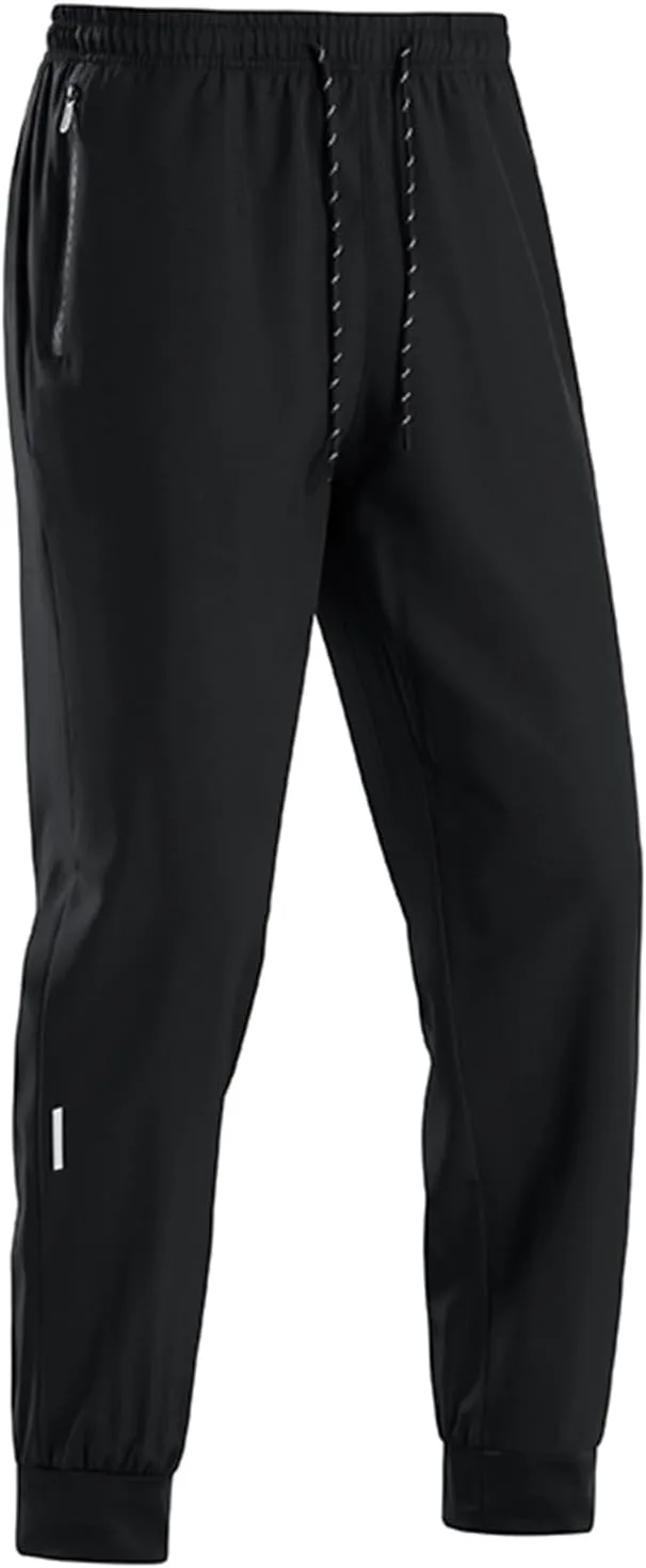 Mens Stretch Active Pants Quick Dry Elastic Waist Casual Fashion Solid Breathable Trousers Hiking Running Sweatpants