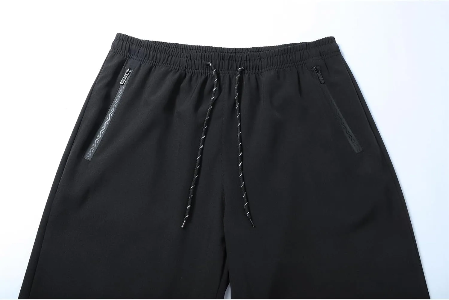 Mens Stretch Active Pants Quick Dry Elastic Waist Casual Fashion Solid Breathable Trousers Hiking Running Sweatpants