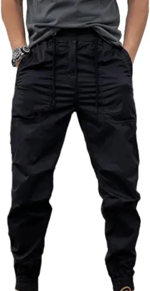MIDOO Mens Cargo Pants with Pockets Casual Joggers Athletic Pants Flex Stretch Loose Straight Sweatpants Work Hiking Pants