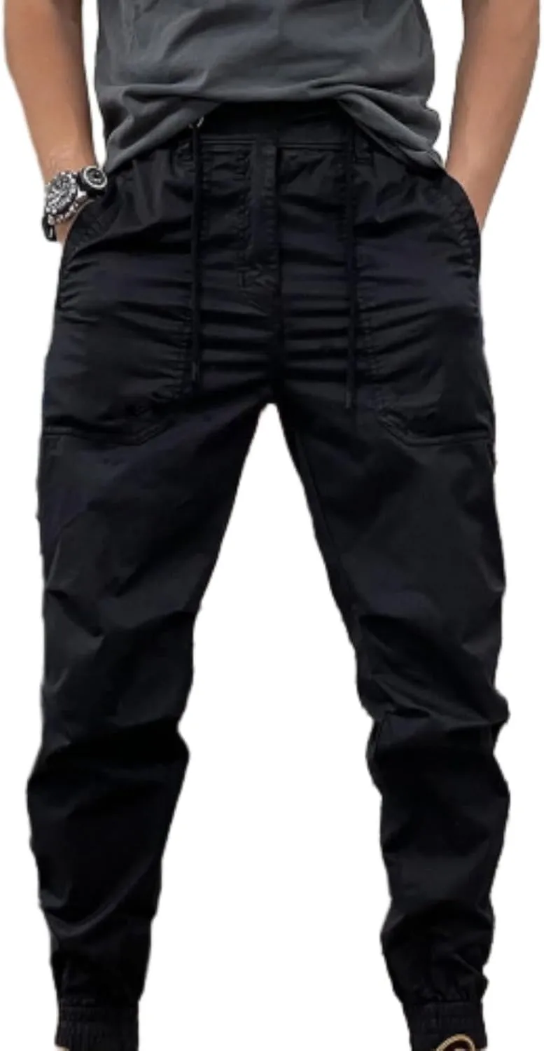 MIDOO Mens Cargo Pants with Pockets Casual Joggers Athletic Pants Flex Stretch Loose Straight Sweatpants Work Hiking Pants