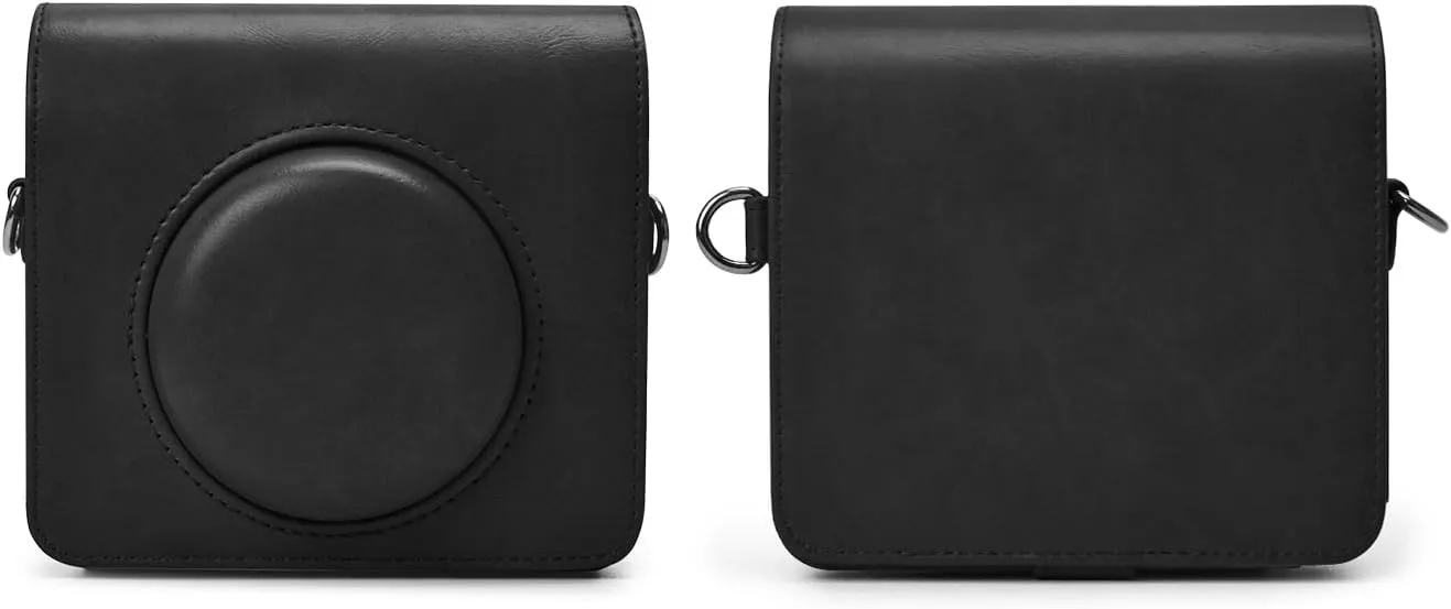 Mini Shot 3 Retro Case, Protective PU Leather Case for Kodak Mini Shot 3 Retro, for Kodak C300R Camera Case with Charging Interface - Retro Black