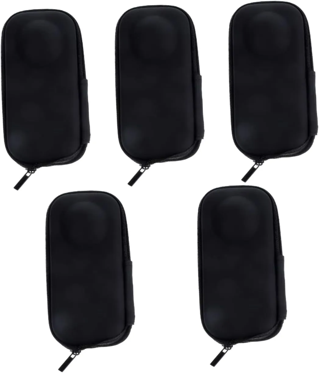 Mobestech 5pcs Mirrorless Camera Bag Action Camera Carrying Case Zip Closure for Easy Access and Carry