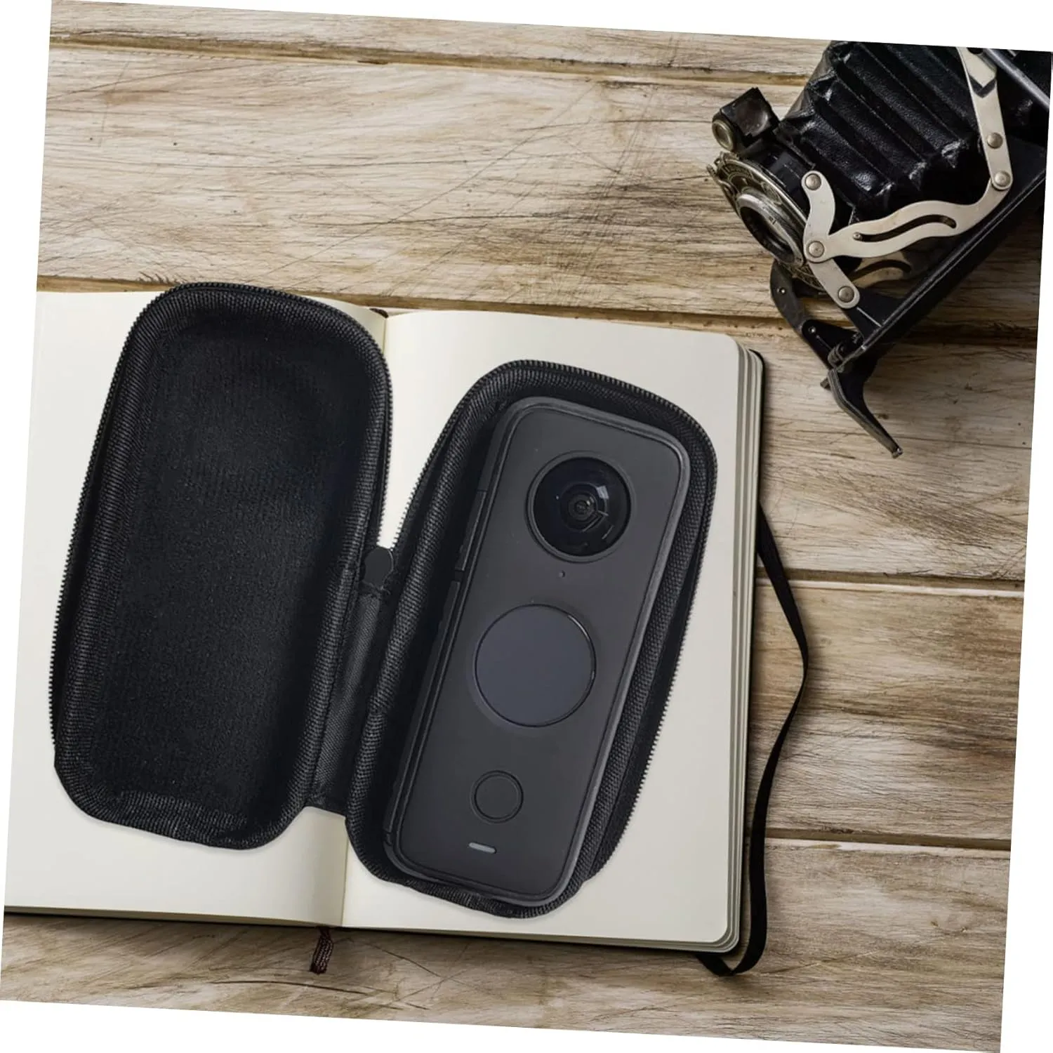 Mobestech 5pcs Mirrorless Camera Bag Action Camera Carrying Case Zip Closure for Easy Access and Carry