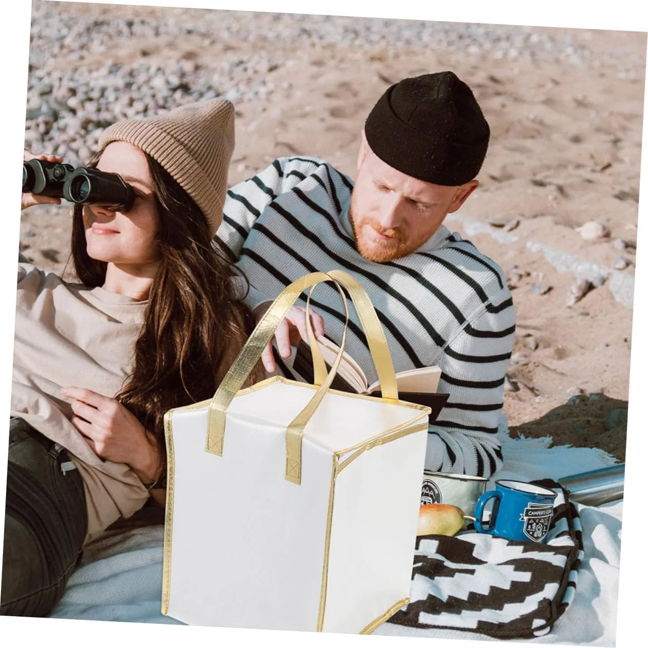 Pizza Warming Bag Insulation Large Capacity Easy to Use Thermal Bag for Picnic Beach Travel