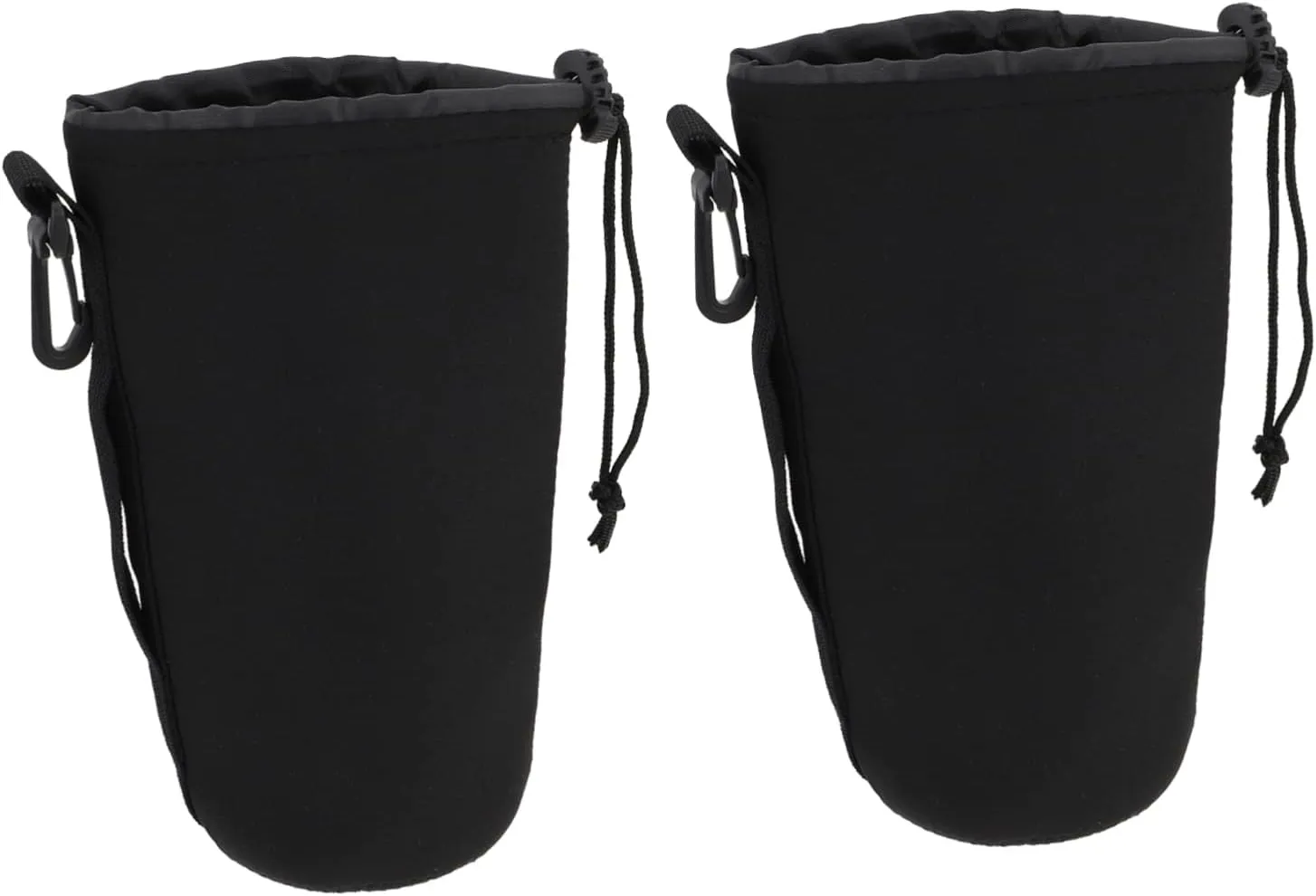 POPETPOP Neoprene Lens Pouch Bag Hooks Large Size for Dslr Camera Lens Easy Access