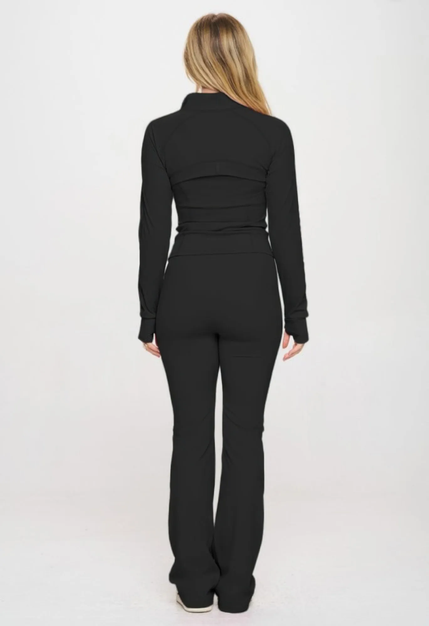 Premium Activewear Yoga Jacket  & Jumpsuit Set