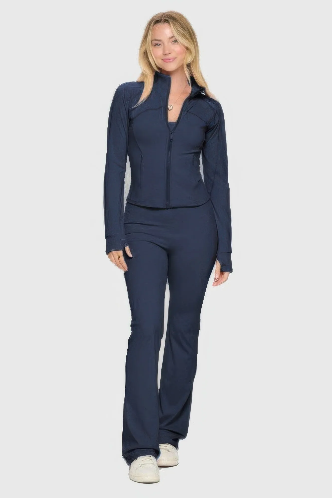 Premium Activewear Yoga Jacket  & Jumpsuit Set