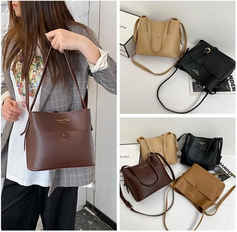 Purses for Women Trendy handbag leather shoulder bag hobo bag