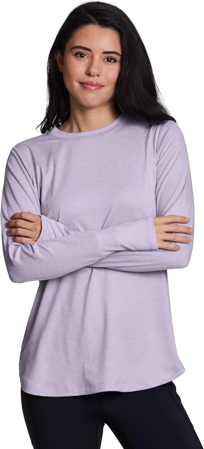 RBX Active Women's Fashion Athletic Yoga Long Sleeve Super Soft T-Shirt