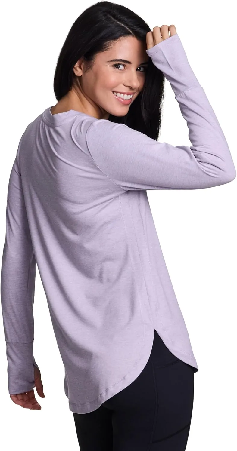 RBX Active Women's Fashion Athletic Yoga Long Sleeve Super Soft T-Shirt