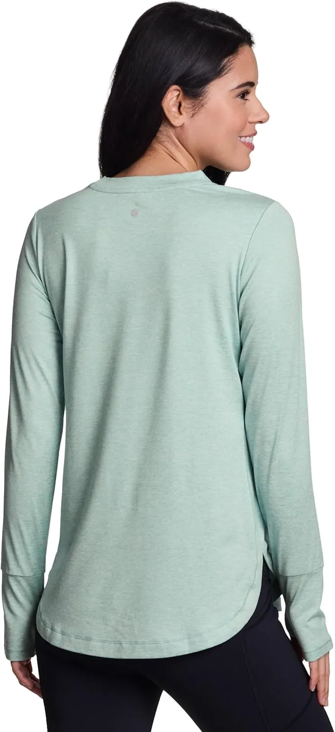 RBX Active Women's Fashion Athletic Yoga Long Sleeve Super Soft T-Shirt
