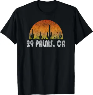 Retro 29 Palms California Desert Sunset Vintage T-Shirt