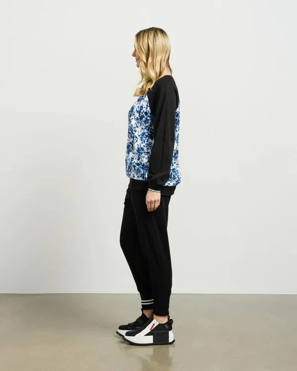 Ricki Top - Blue Laggon/Black