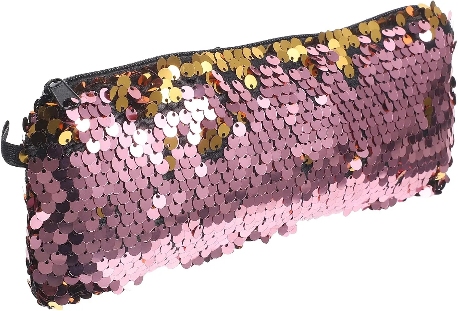 Sequin Makeup Bag Travel Makeup Bag for Women Travel Cosmetic Pouch Glitter Organizer Women Girls Portable Sequin Storage Bag Zipper Toiletries Accessories
