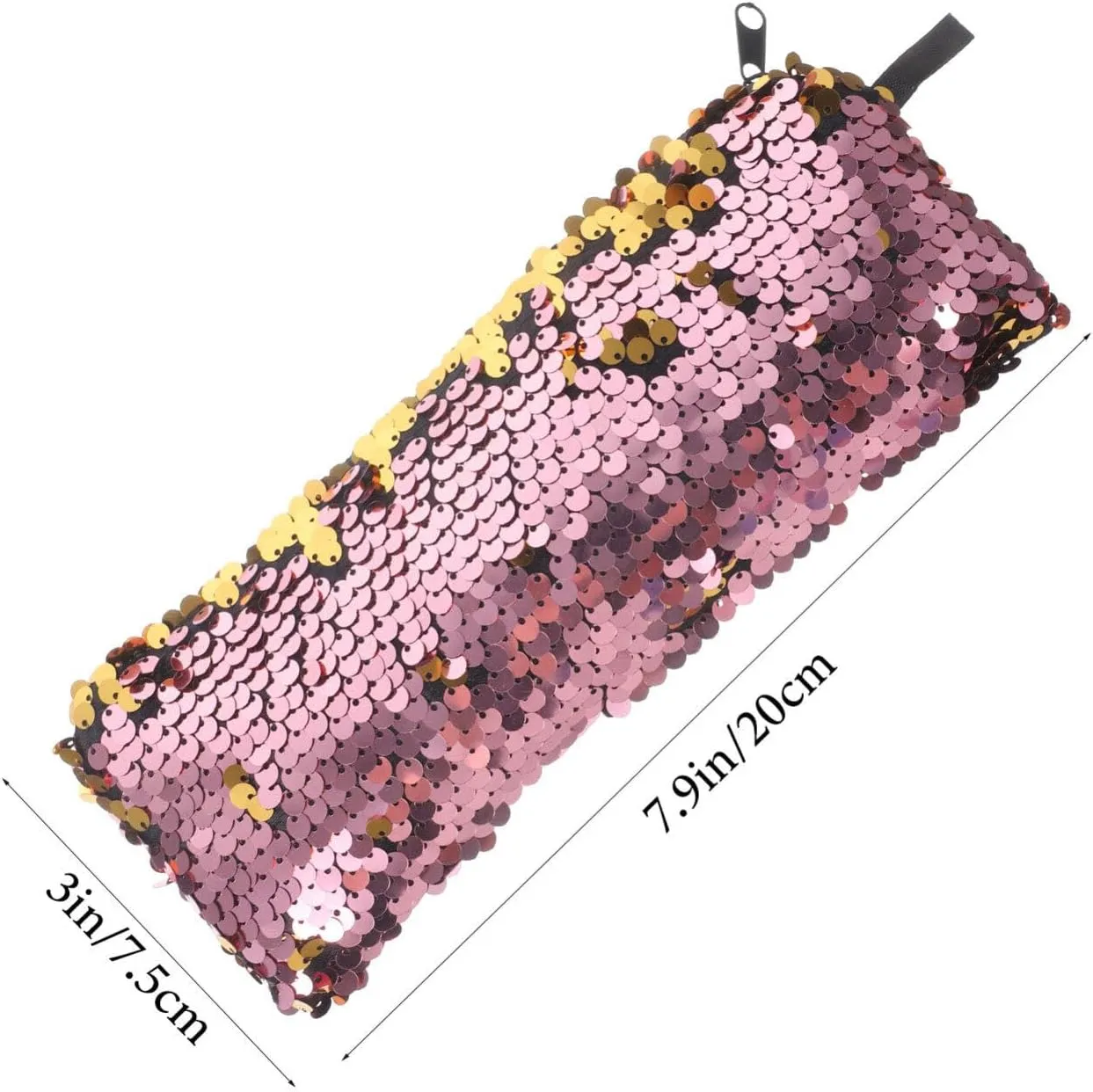 Sequin Makeup Bag Travel Makeup Bag for Women Travel Cosmetic Pouch Glitter Organizer Women Girls Portable Sequin Storage Bag Zipper Toiletries Accessories