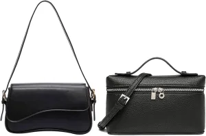 Shoulder Bag for Women Y2K Trendy Purse Vegan Leather