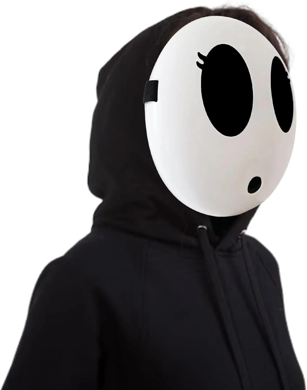 Shy Guy Mask White Anime Mask Halloween Mask Funny Face Mask Halloween Costume Cosplay Props Accessories