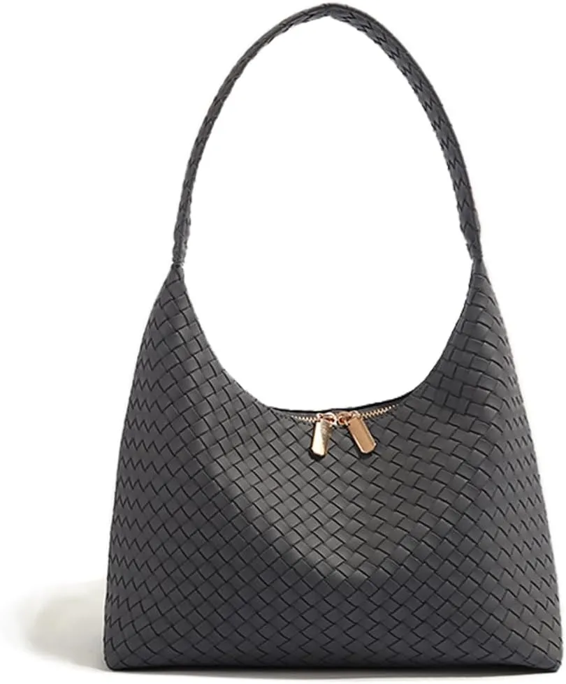 Slouchy Genuine Leather Hobo Bag for Women - Trendy Underarm Shoulder Purse