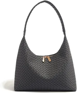 Slouchy Genuine Leather Hobo Bag for Women - Trendy Underarm Shoulder Purse