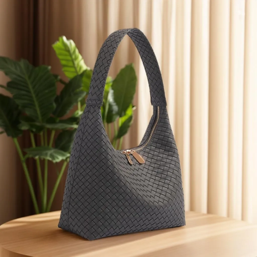 Slouchy Genuine Leather Hobo Bag for Women - Trendy Underarm Shoulder Purse