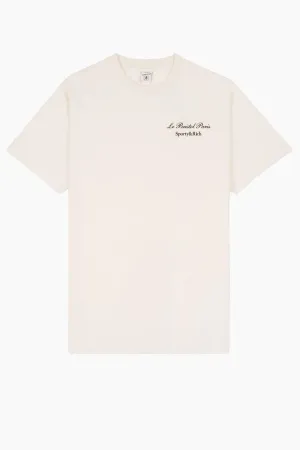 Sporty & Rich Faubourg T-Shirt - Cream/ Chocolate