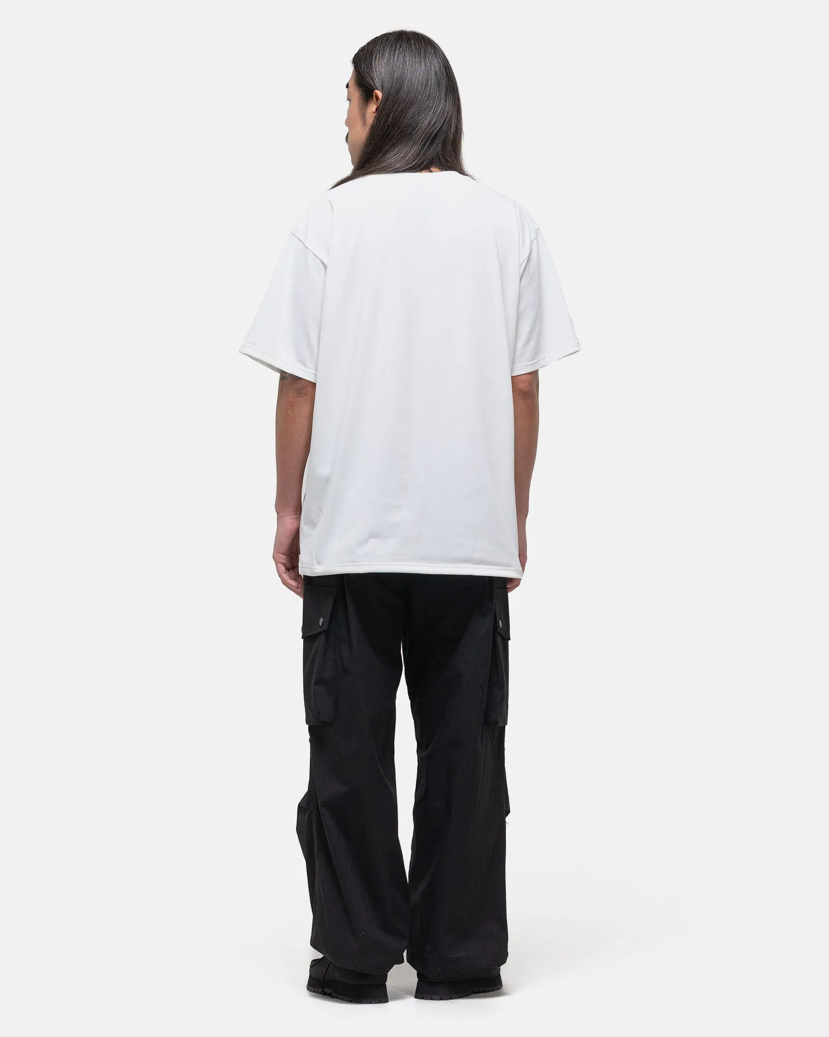 S/S Crew Neck Tee - Poly Jersey White
