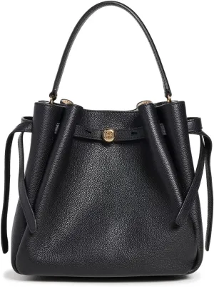 Tory Burch Women's Romy Pebbled Small Bucket Bag