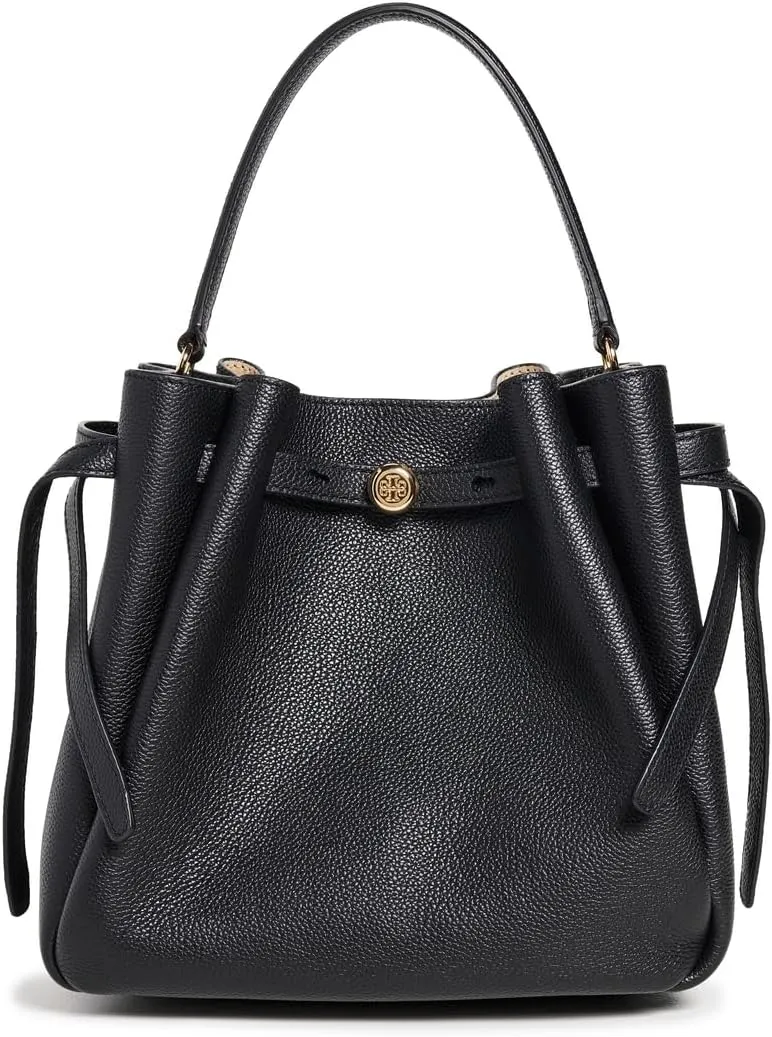 Tory Burch Women's Romy Pebbled Small Bucket Bag