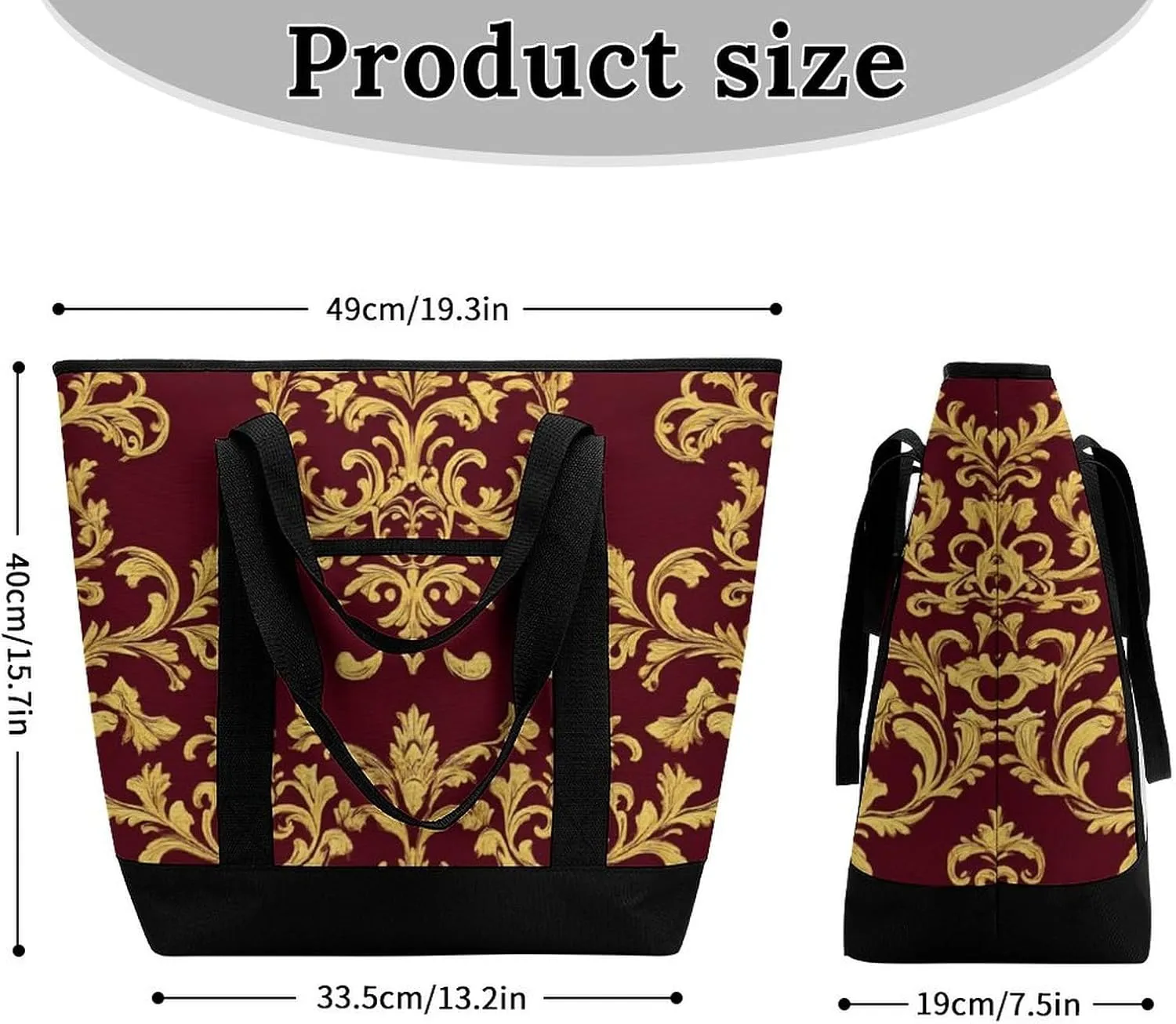 Trendy Commuter Tote Bag Large Insulated Shopping Bag For Travel