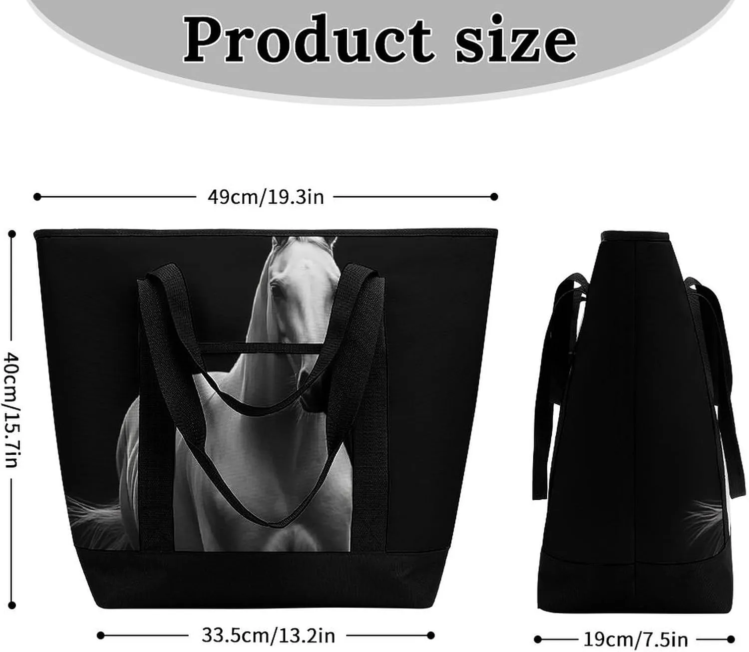 Trendy Commuter Tote Bag Large Insulated Shopping Bag For Travel