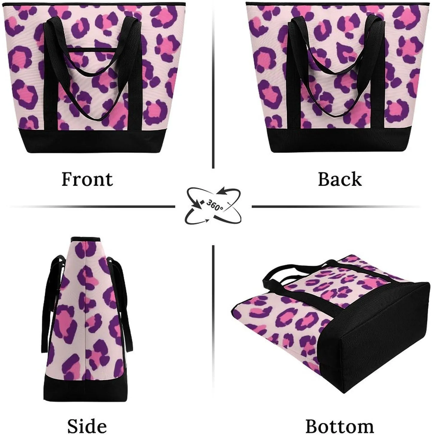 Trendy Commuter Tote Bag Large Insulated Shopping Bag For Travel