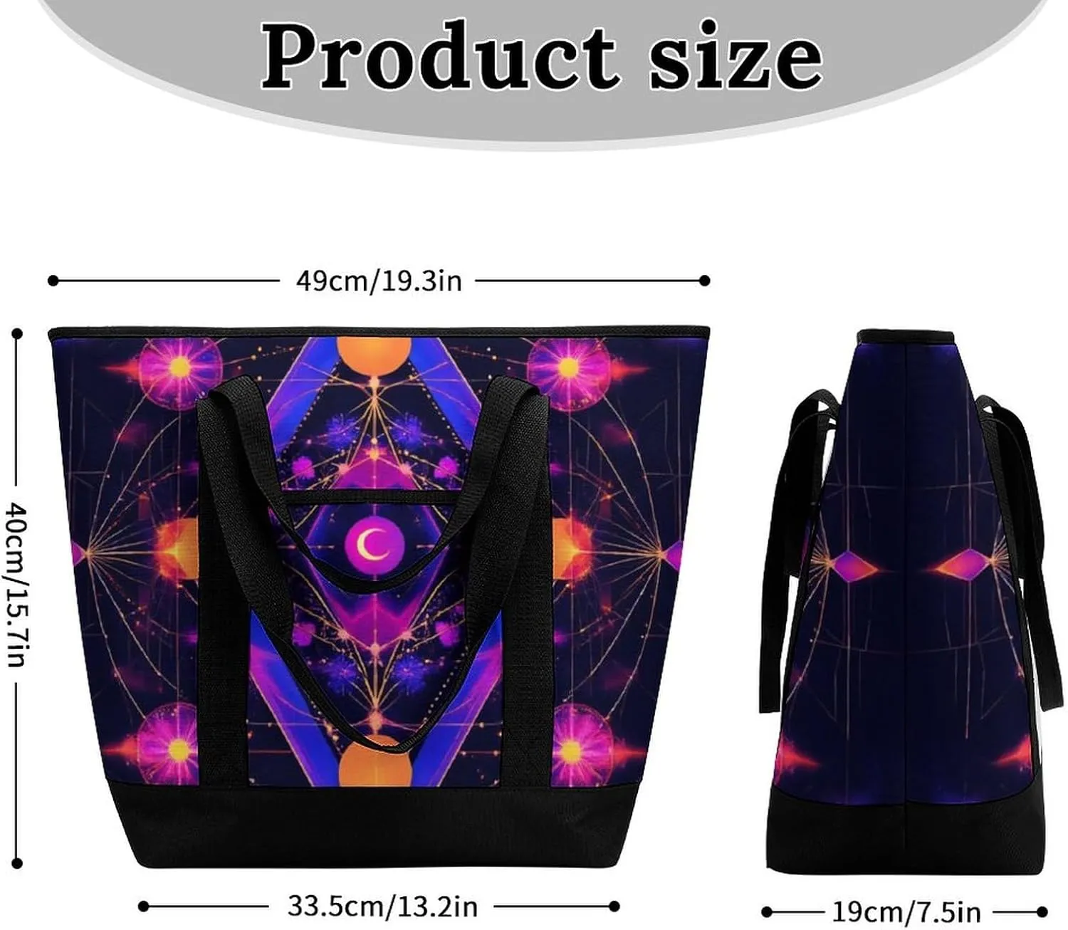 Trendy Commuter Tote Bag Large Insulated Shopping Bag For Travel