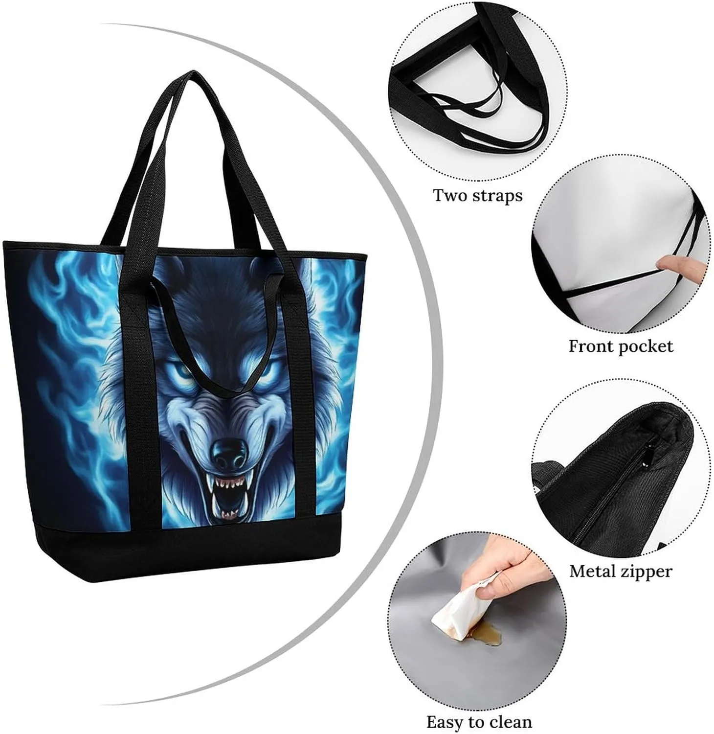 Trendy Commuter Tote Bag Large Insulated Shopping Bag For Travel