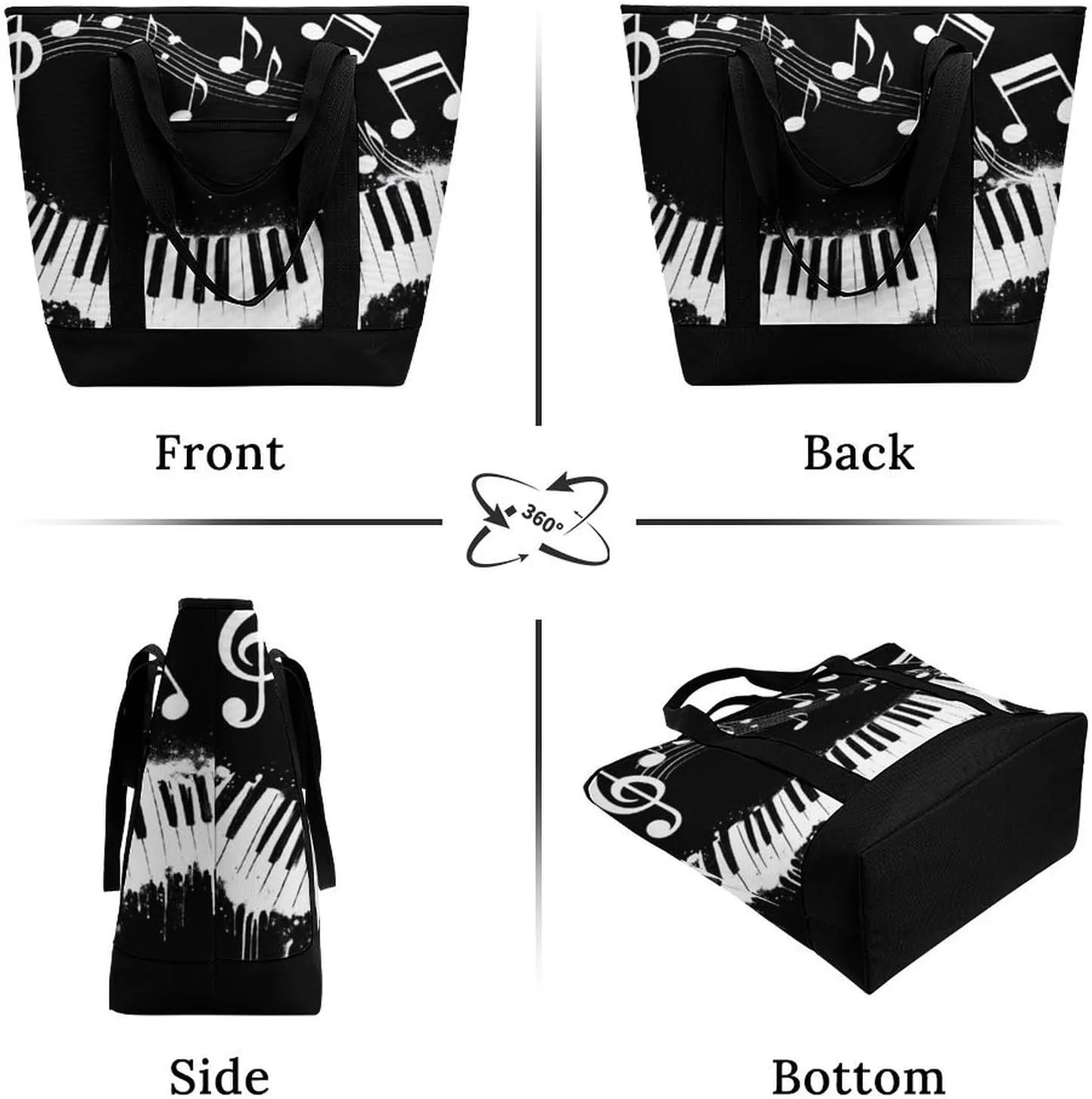 Trendy Commuter Tote Bag Large Insulated Shopping Bag For Travel