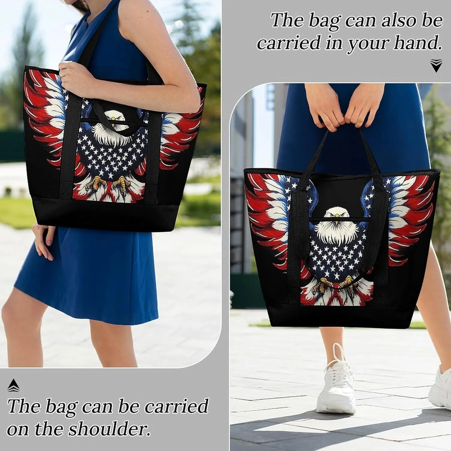 Trendy Commuter Tote Bag Large Insulated Shopping Bag For Travel