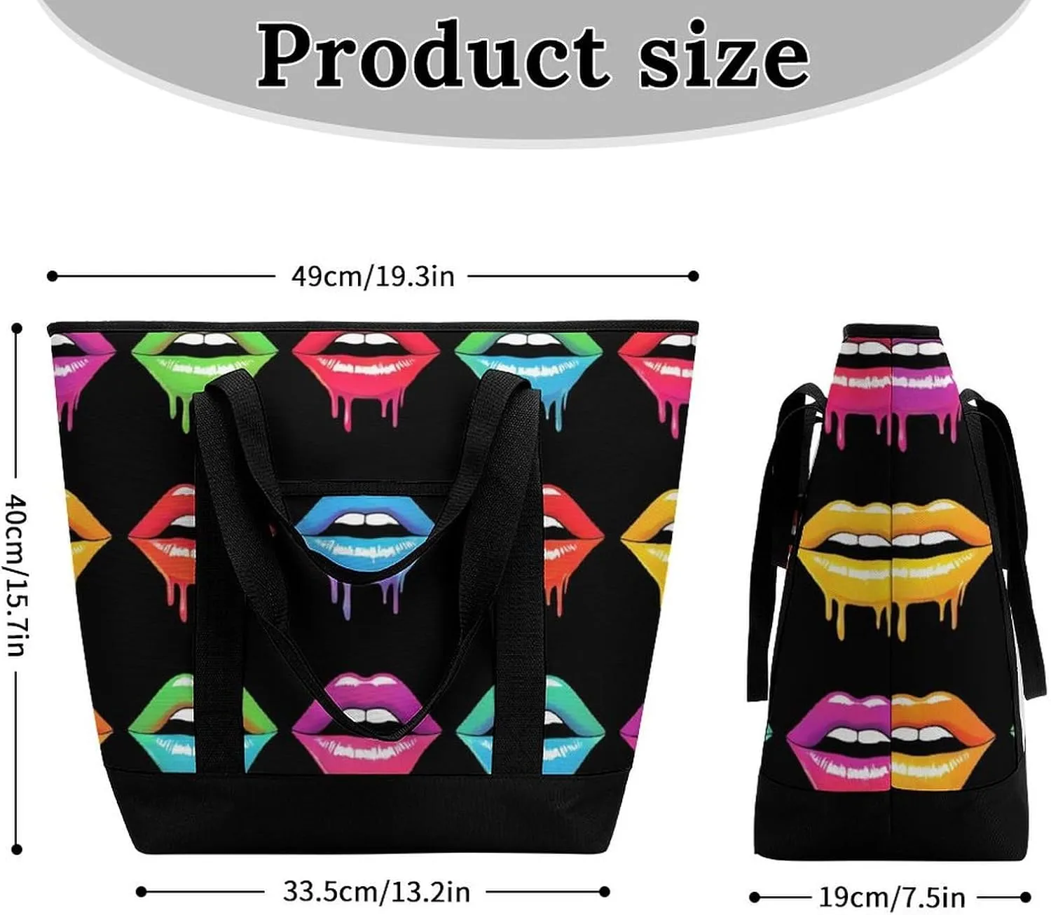 Trendy Commuter Tote Bag Large Insulated Shopping Bag For Travel