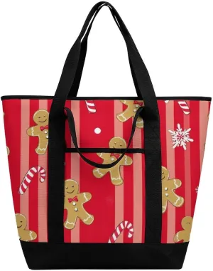 Trendy Commuter Tote Bag Large Insulated Shopping Bag For Travel
