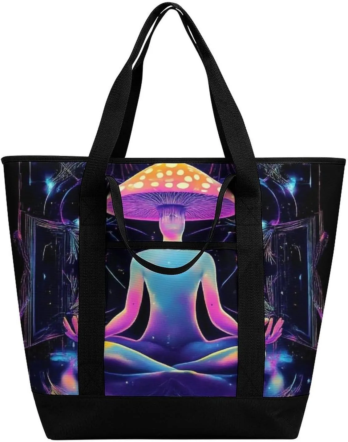 Trendy Commuter Tote Bag Large Insulated Shopping Bag For Travel